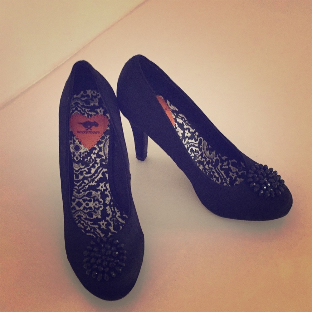 Rocketdog blk heels